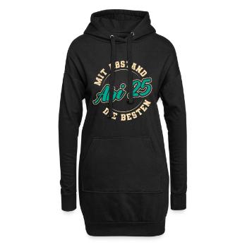 Abiturient ABI 2025 DIE BESTEN Lustiges Abi - Hoodie-Kleid - Schwarz - Vorne