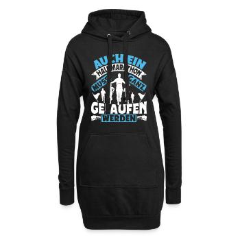 Läufer AUCH EIN HALBMARATHON MUSS GELAUFEN WERDEN - Hoodie-Kleid - Schwarz - Vorne
