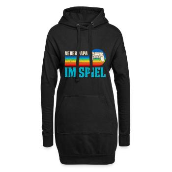 Zocker Papa NEUER PAPA IM SPIEL Retro Lustig - Hoodie-Kleid - Schwarz - Vorne