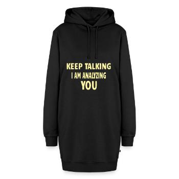 Cadeau étudiant psychologue psychologue - Sweat-shirt à capuche long Femme - noir - Devant