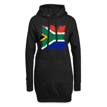Afrique du Sud Drapeau Afrique Afrique Afrique du Sud - Sweat-shirt à capuche long Femme - noir - Devant