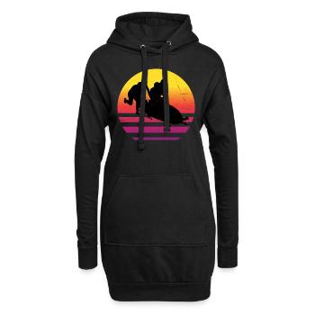 Herren Bob Bobsport Bob fahren Zweierbob Bobbahn - Hoodie-Kleid - Schwarz - Vorne