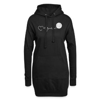 Tricot Tricot Crochet Tricoteur - Sweat-shirt à capuche long Femme - noir - Devant