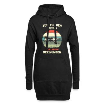 Modellflugzeug Modellflieger Modellbau Flugzeug - Hoodie-Kleid - Schwarz - Vorne