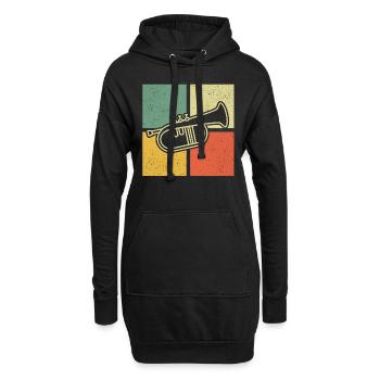 Flugelhorn Joueur de bugle Joueur de bugle - Sweat-shirt à capuche long Femme - noir - Devant