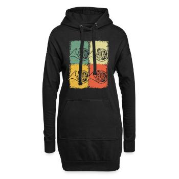 Français corniste Français corniste Français corniste - Sweat-shirt à capuche long Femme - noir - Devant