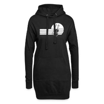 Violon Violoniste Violoniste - Sweat-shirt à capuche long Femme - noir - Devant