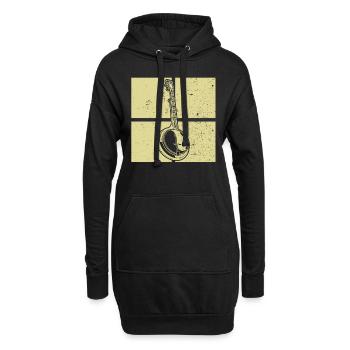 Banjo Banjo joueur Banjoïste - Sweat-shirt à capuche long Femme - noir - Devant