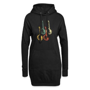 Banjo Banjo joueur Banjoïste - Sweat-shirt à capuche long Femme - noir - Devant