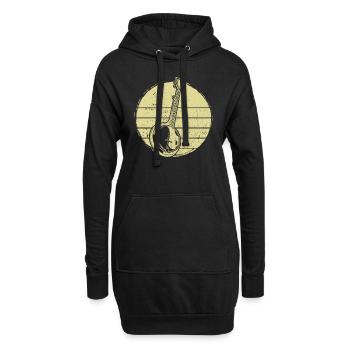 Banjo Banjospieler Banjoist - Hoodie-Kleid - Schwarz - Vorne
