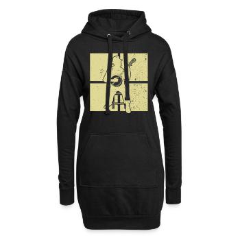 Banjo Banjo joueur Banjoïste - Sweat-shirt à capuche long Femme - noir - Devant