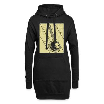 Banjo Banjo joueur Banjoïste - Sweat-shirt à capuche long Femme - noir - Devant