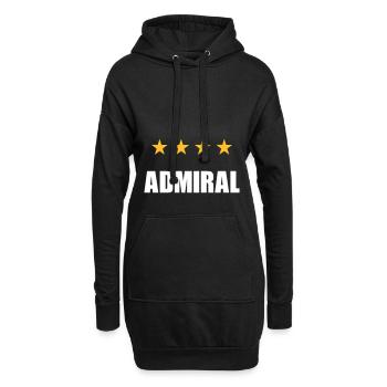 ★ Les couleurs de conception peuvent être modifiées ★ Amiral (quatre étoiles) - Sweat-shirt à capuche long Femme - noir - Devant