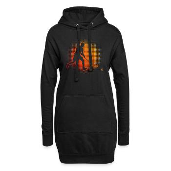 Unihockeyspielen Salibandy Floorball Hockey - Hoodie-Kleid - Schwarz - Vorne