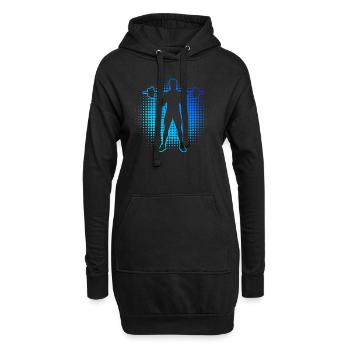 Entraînement d’endurance Hommes Haltérophilie Femmes - Sweat-shirt à capuche long Femme - noir - Devant