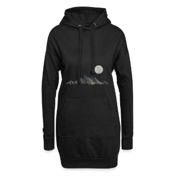 ASTRONOMY: Moon - Hoodie-Kleid - Schwarz - Vorne
