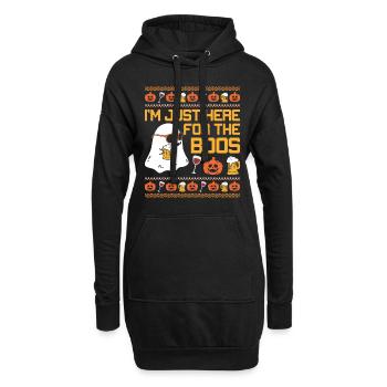 Skull Horror Halloween Cadeau - Sweat-shirt à capuche long Femme - noir - Devant