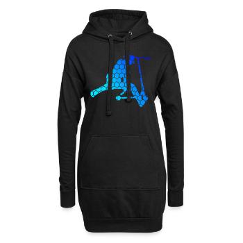 Pédale Scooter Stunt Roller Scooter Stunt Scooter - Sweat-shirt à capuche long Femme - noir - Devant