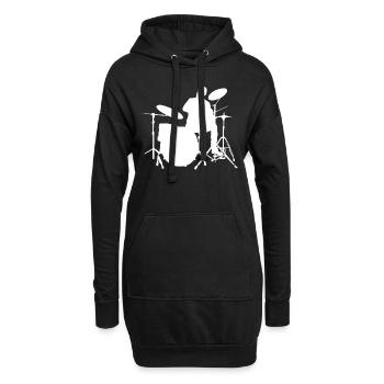 Percussionist Ladies Men Drummer Drummer - Hoodie Dress - black - Front