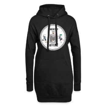 Powered by Caffeine (Woman) - Hoodie-Kleid - Schwarz - Vorne