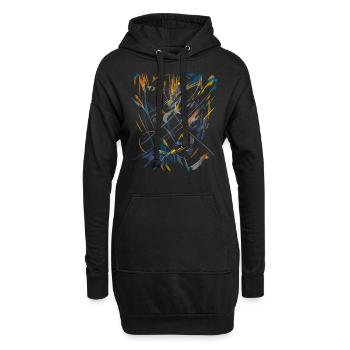 Gothic - Hoodie Dress - black - Front