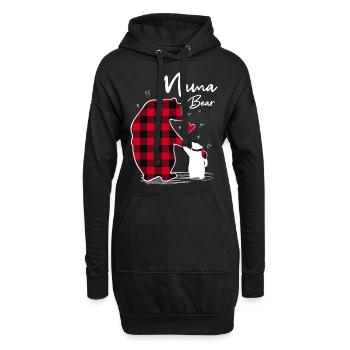 Mama Bear - Hoodie-Kleid - Schwarz - Vorne