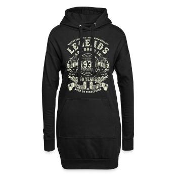 Legenden geboren 1933 - 90 Jahre alt - Hoodie-Kleid - Schwarz - Vorne