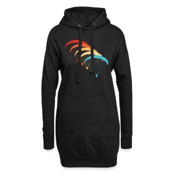 Parapente Parapente Hommes Parapente - Sweat-shirt à capuche long Femme - noir - Devant