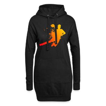 Handball Handball Handball Handball Hommes Handball - Sweat-shirt à capuche long Femme - noir - Devant