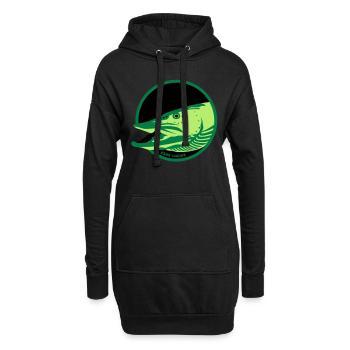 Hecht - Hoodie-Kleid - Schwarz - Vorne