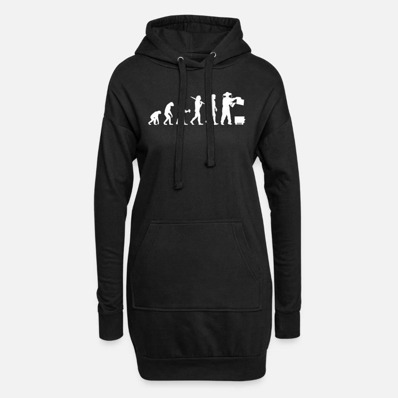 Imker Imkerei Zeidler Evolution Geschenk Biene - Hoodie-Kleid - Schwarz