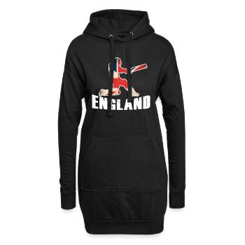 Angleterre Cricket Shirt Cricket Team - Sweat-shirt à capuche long Femme - noir - Devant