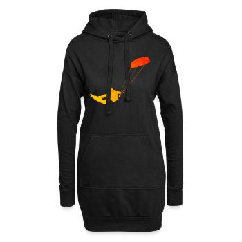 Kitesurf Femme Kitesurf Kitesurf Hommes Kitesurfer - Sweat-shirt à capuche long Femme - noir - Devant