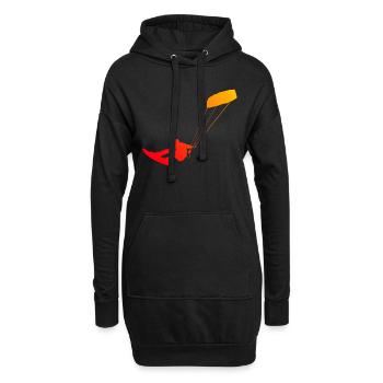 Kitesurfer Kite Kitesurf Kitesurfing Kiting - Sweat-shirt à capuche long Femme - noir - Devant