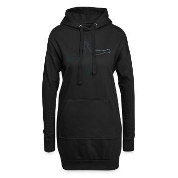 Bgirl Hiphop Bboy Break Dance Femmes Hommes - Sweat-shirt à capuche long Femme - noir - Devant