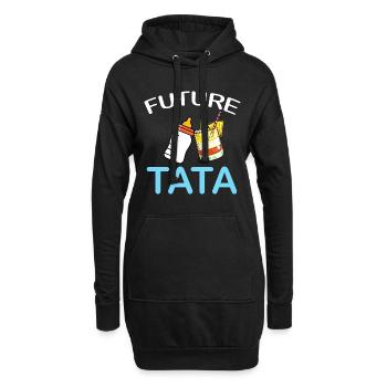 Ma Future tata Idée Cadeau Femme - Sweat-shirt à capuche long Femme - noir - Devant