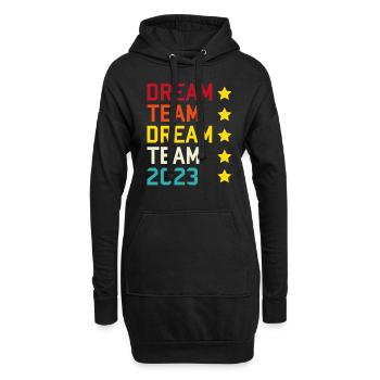 Beste Freunde 2023 - Hoodie-Kleid - Schwarz - Vorne