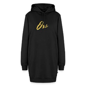 Oss - Hoodie-Kleid - Schwarz - Vorne - AI Model Female 172 light (172cm)
