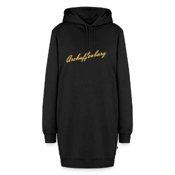 Aschaffenburg - Hoodie-Kleid - Schwarz - Vorne - AI Model Female 172 light (172cm)