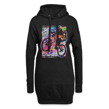 | VTT Les vététistes | | VTT VTT - Sweat-shirt à capuche long Femme - noir - Devant