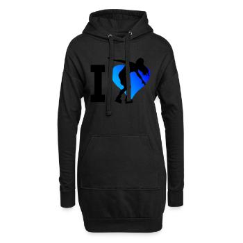 Patins à roulettes Patin à roulettes Patin à roulettes hommes Patin à roulettes femmes - Sweat-shirt à capuche long Femme - noir - Devant