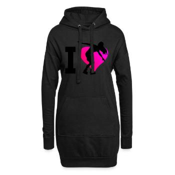 Roller Skating Rollers Roller Skating Rollerskat - Sweat-shirt à capuche long Femme - noir - Devant