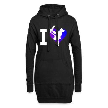 Skateboard Skateboarders Hommes Femmes Skaters - Sweat-shirt à capuche long Femme - noir - Devant