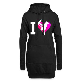 Skateboarder Skateboarder Skateboard Skater Hommes - Sweat-shirt à capuche long Femme - noir - Devant