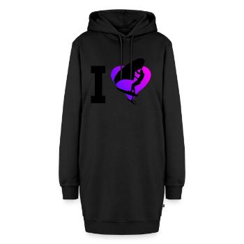 Femmes hommes wingsurfen wingfoil wingsurfsurf - Sweat-shirt à capuche long Femme - noir - Devant