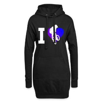 Cyclisme Vélo Hommes BMX Vélo BMX Femmes - Sweat-shirt à capuche long Femme - noir - Devant