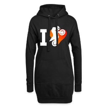 Supermoto Freestyle Motocross Motocross Herren - Hoodie-Kleid - Schwarz - Vorne