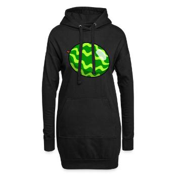 Melone - Hoodie-Kleid - Schwarz - Vorne
