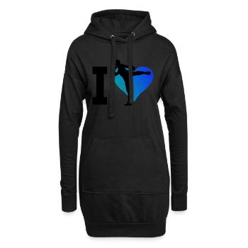 Boxe Thaïlandaise Boxeur Thaïlandais Femmes Thaiboxing Hommes - Sweat-shirt à capuche long Femme - noir - Devant