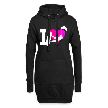 Kitesurf Kitesurfer Kitesurf Hommes Kitesurf - Sweat-shirt à capuche long Femme - noir - Devant